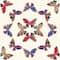 RoomMates Cream Multi Papillon Peel & Stick Wallpaper